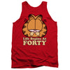 Garfield - Life Begins At Forty Adult Tank Top