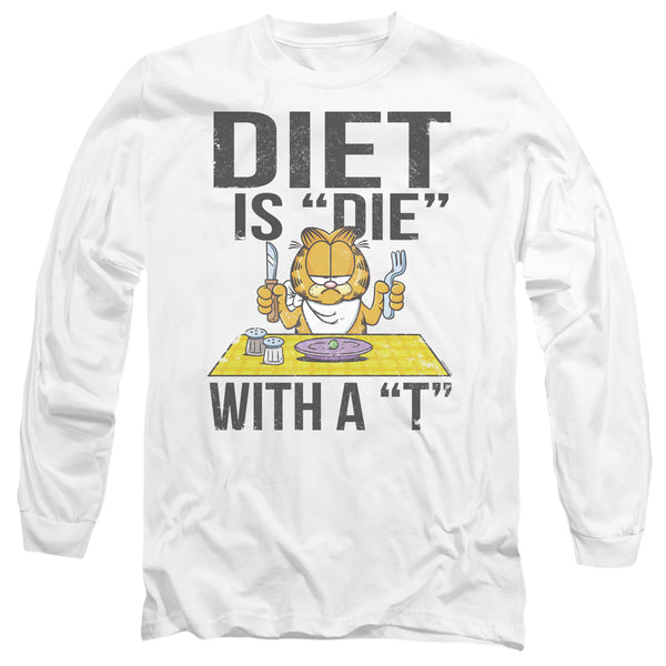 Garfield - Diet Is Die With A T Adult Long Sleeve