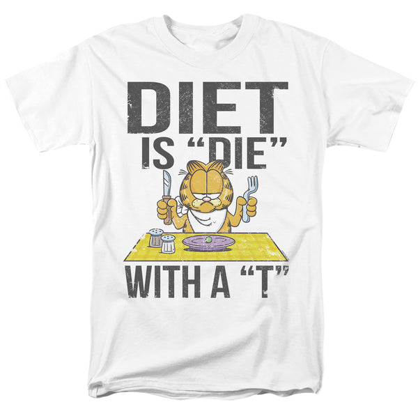 Garfield - Diet Is Die With A T Adult Regular Fit Short Sleeve