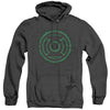 Green Lantern - Green Flame Logo Adult Heather Hoodie
