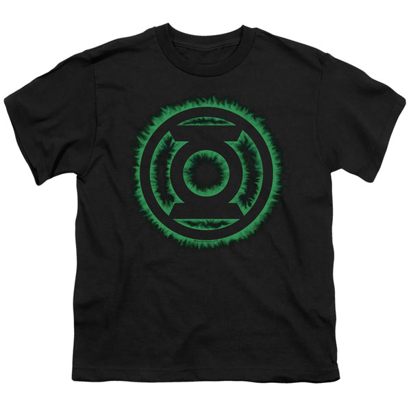 Green Lantern - Green Flame Logo Youth Short Sleeve