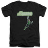 Green Lantern - Energy Construct Logo Adult Slim Fit V Neck Cotton
