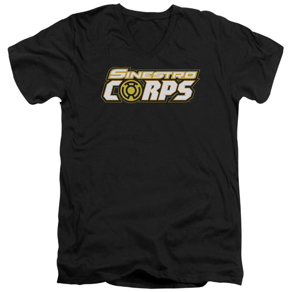 Green Lantern - Sinestro Corps Logo Adult Slim Fit V Neck Cotton