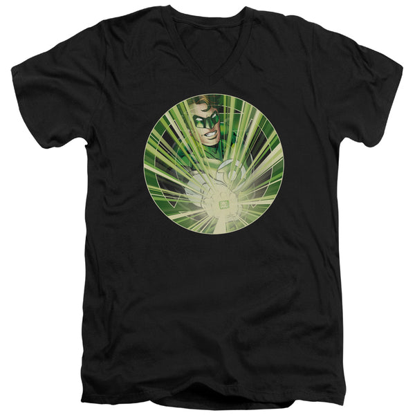 Green Lantern - Light Em Up Adult Slim Fit V Neck Cotton