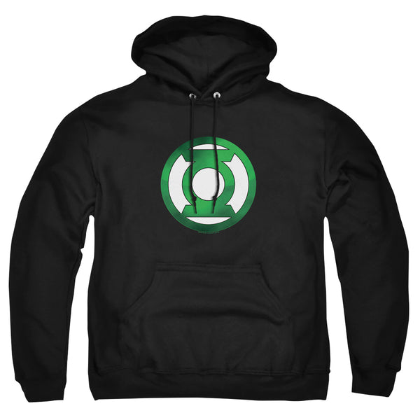 Green Lantern - Green Chrome Logo Adult Pullover Hoodie