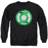 Green Lantern - Green Chrome Logo Adult Crewneck Sweatshirt