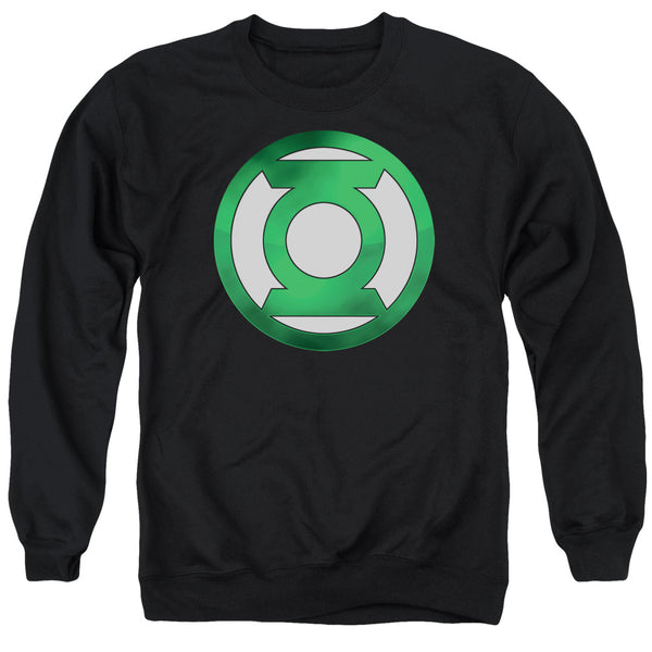 Green Lantern - Green Chrome Logo Adult Crewneck Sweatshirt