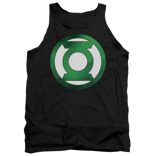 Green Lantern - Green Chrome Logo Adult Tank Top