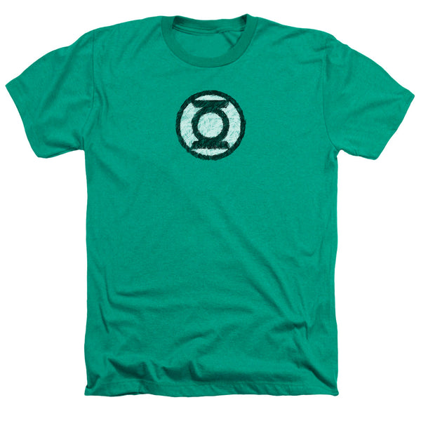 Green Lantern - Scribble Lantern Logo Adult Regular Fit Heather Short Sleeve