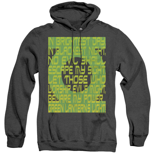 Green Lantern - Green Lantern Oath Adult Heather Hoodie
