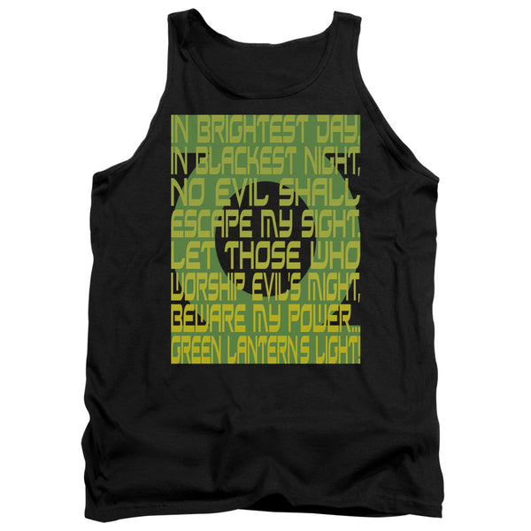Green Lantern - Green Lantern Oath Adult Tank Top
