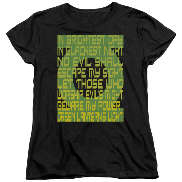 Green Lantern - Green Lantern Oath Women's Short Sleeve