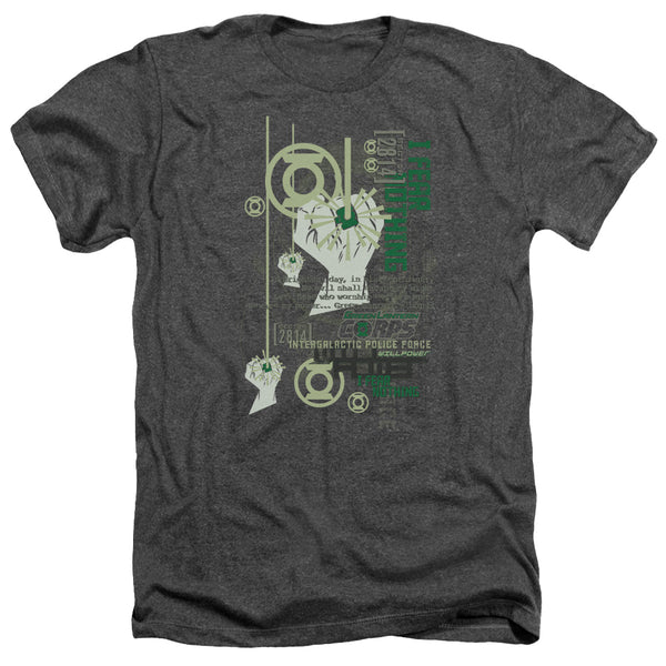 Green Lantern - Core Strength Adult Regular Fit Heather Short Sleeve