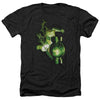 Green Lantern - Lantern Light Adult Regular Fit Heather Short Sleeve