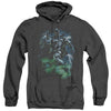 Green Lantern - Black Lantern Batman Adult Heather Hoodie