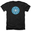 Green Lantern - Blue Symbol Adult Regular Fit Heather Short Sleeve