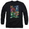 Green Lantern - Blackest Group Adult Long Sleeve