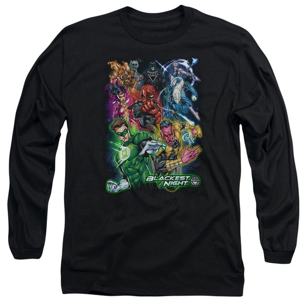Green Lantern - Blackest Group Adult Long Sleeve