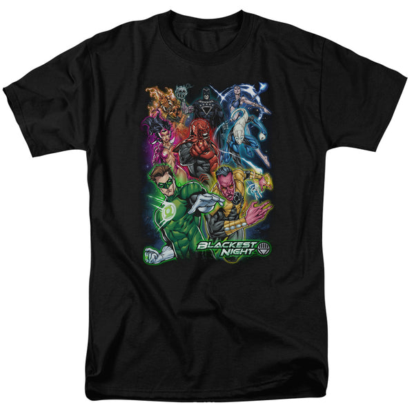 Green Lantern - Blackest Group Adult Regular Fit Short Sleeve