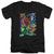 Green Lantern - Blackest Group Adult Slim Fit V Neck Cotton