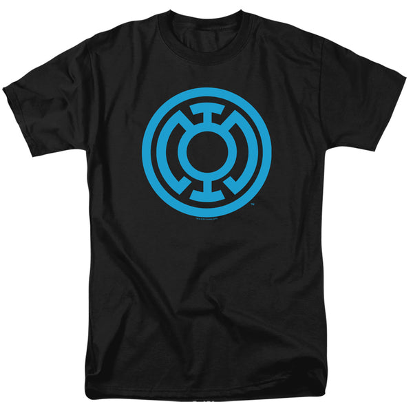 Green Lantern - Lt Blue Emblem Adult Regular Fit Short Sleeve