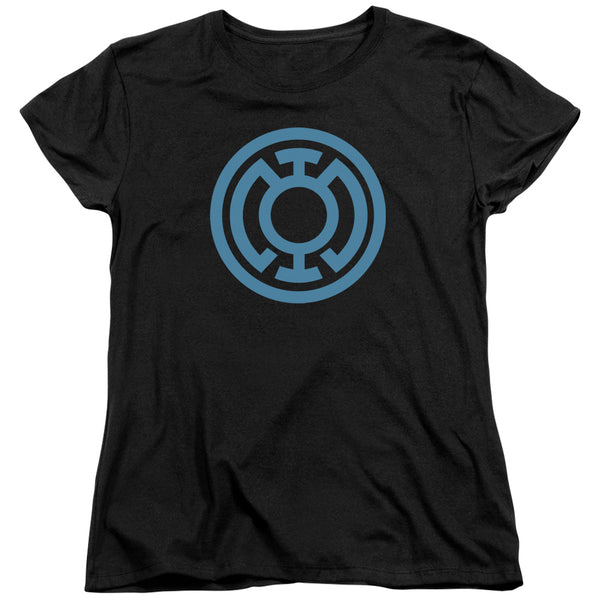 Green Lantern - Lt Blue Emblem Women's Short Sleeve