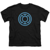 Green Lantern - Lt Blue Emblem Youth Short Sleeve