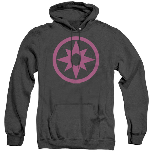 Green Lantern - Pink Emblem Adult Heather Hoodie