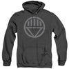 Green Lantern - Grey Emblem Adult Heather Hoodie