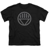 Green Lantern - Grey Emblem Youth Short Sleeve
