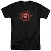 Green Lantern - Red GLow Adult Tall Fit Short Sleeve