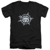 Green Lantern - White GLow Adult Slim Fit V Neck Cotton