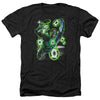 Green Lantern - Earth Sector Adult Regular Fit Heather Short Sleeve