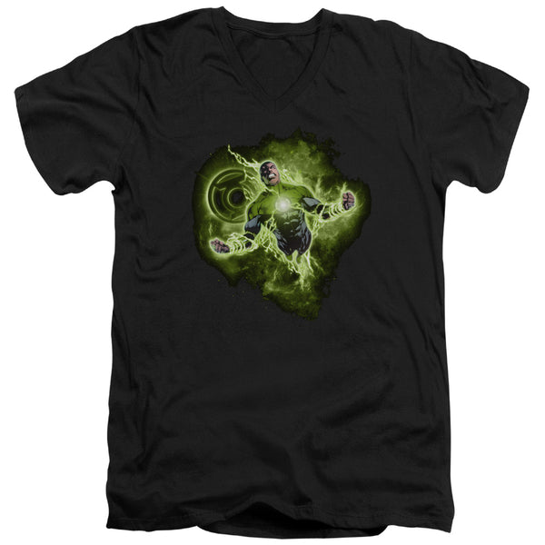 Green Lantern - Lantern Nebula Adult Slim Fit V Neck Cotton
