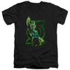 Green Lantern - Fully Charged Adult Slim Fit V Neck Cotton