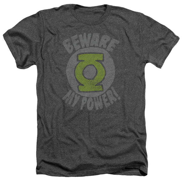Green Lantern - Beware Adult Regular Fit Heather Short Sleeve
