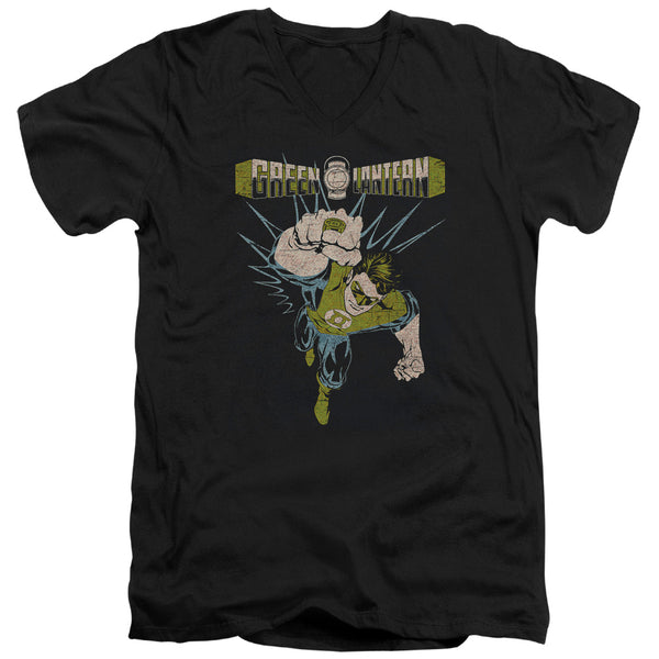 Green Lantern - Powerful Adult Slim Fit V Neck Cotton