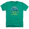 Green Lantern - Im Bright Adult Regular Fit Heather Short Sleeve