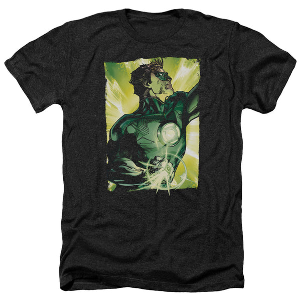 Green Lantern - Up Up Adult Regular Fit Heather Short Sleeve