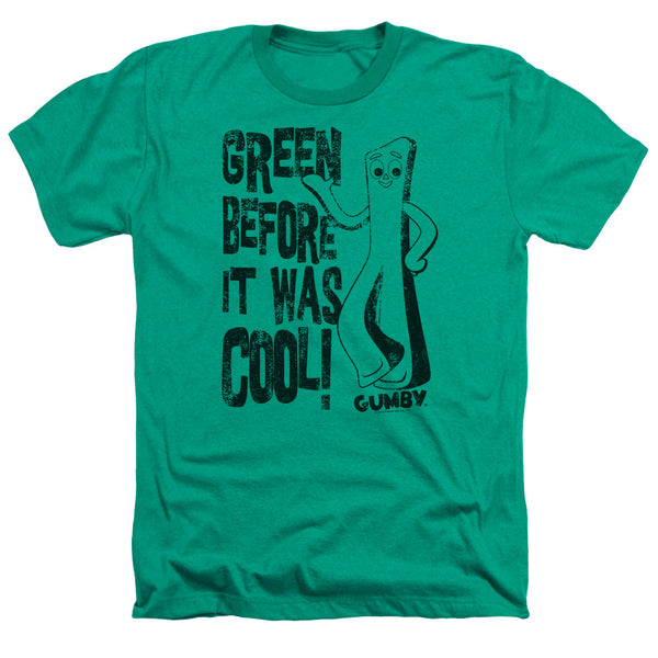 Gumby - Cool Green Adult Regular Fit Heather Short Sleeve