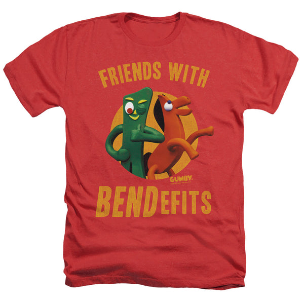 Gumby - Bendefits Adult Regular Fit Heather Short Sleeve