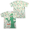 Gumby - Friendly Greeting (Front - Back Print) Adult Regular Fit Short Sleeve 65 - 35 Poly - Cotton