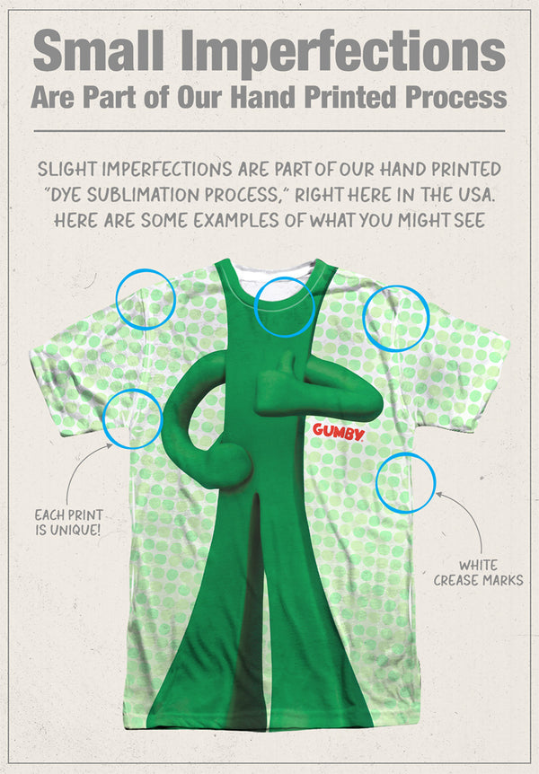 Gumby - Gumb Me Sub Adult Regular Fit Short Sleeve 100% Poly