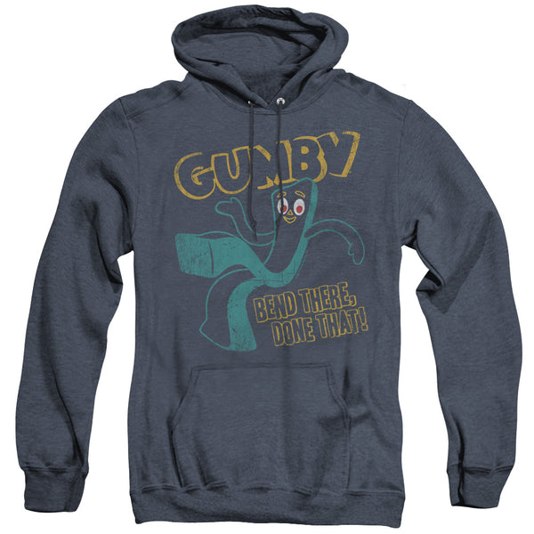 Gumby - Bend There Adult Heather Hoodie
