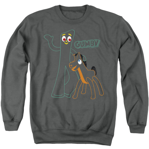 Gumby - Outlines Adult Crewneck Sweatshirt
