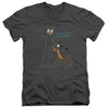 Gumby - Outlines Adult Slim Fit V Neck Cotton
