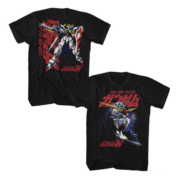 Galaxy Background - 2-Sided Gundam T-Shirt