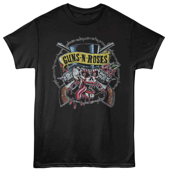 Clown Pistols and Skulls - Guns & Roses T-Shirt