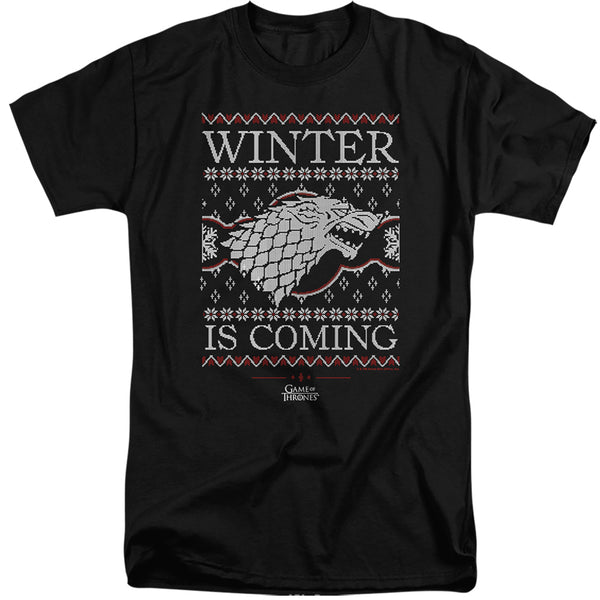 Game Of Thrones - Winter Is Coming Ugly Christmas Adult Tall Fit Short Sleeve