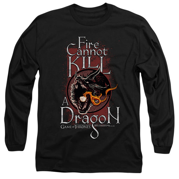 Game Of Thrones - Fire Cannot Kill A Dragon Adult Long Sleeve